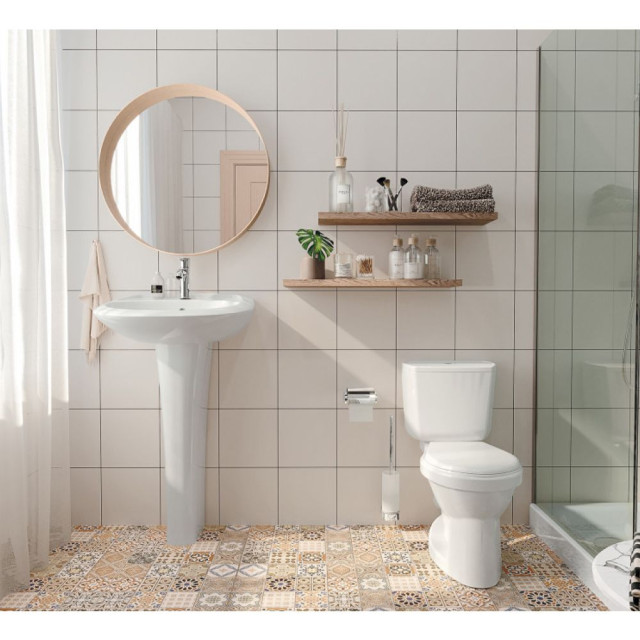 Унитаз-компакт Santek Бриз 1WH202569 эконом 1 режим косой выпуск