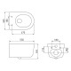 Унитаз подвесной с инсталляцией Berges Tornas Rimless + Atom 410 / АТ-043329 с черной кнопкой Atom Line Soft Touch