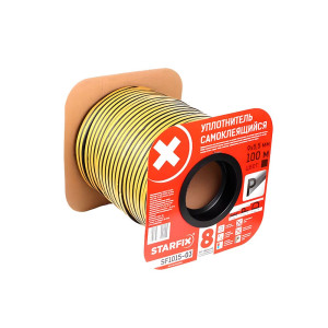 Уплотнитель Starfix SF1015-03 профиль P 9*5.5 мм черный