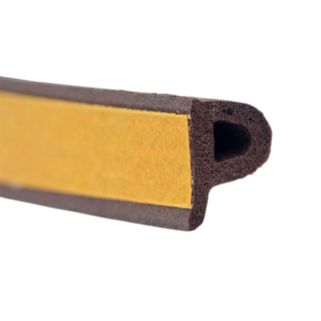 Уплотнитель Starfix SF1015-02 профиль Р коричневый 9*5.5 мм