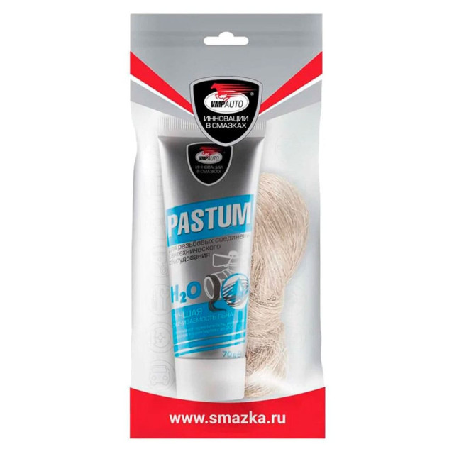 Комплект ВМПАВТО уплотнительная паста Pastum H2O вода 70 г + лён 15 г