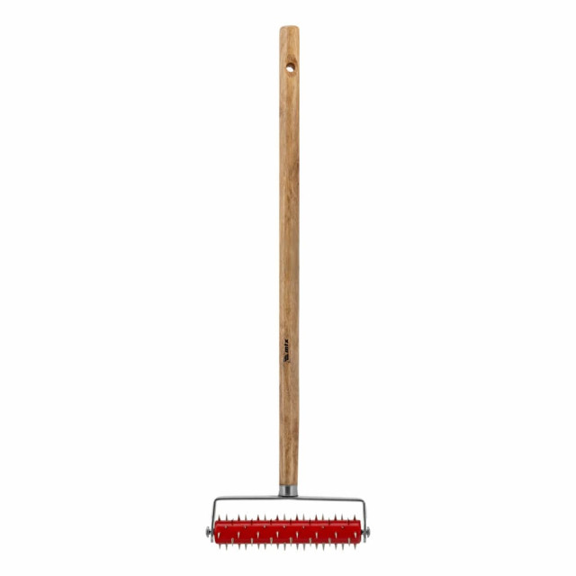 Валик для гипсокартона Matrix150 мм игольчатый деревянная ручка 500 мм