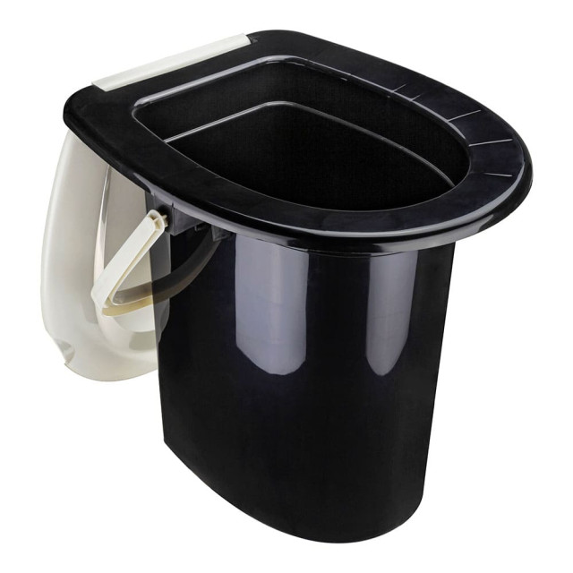 Ведро туалетное Idea М2459 белый ротанг 16 л