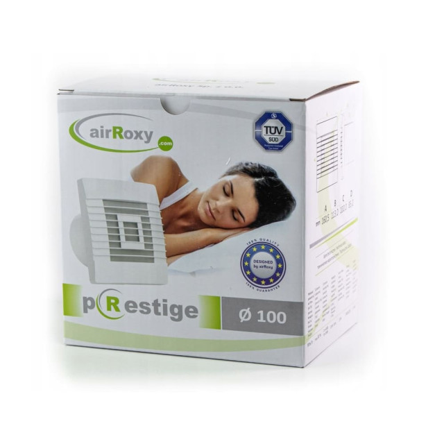 Вентилятор AirRoxy 01-025 pRestige S 100 мм жалюзи