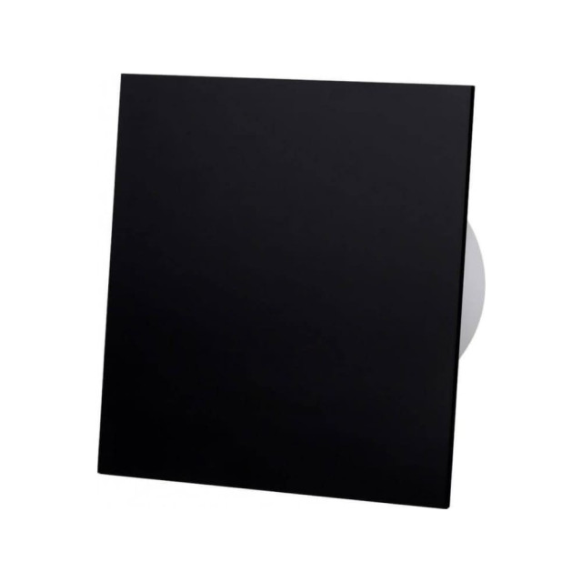 Панель декоративная AirRoxy 01-174 dRim для вентиляторов черный матовый стекло 100/125 мм