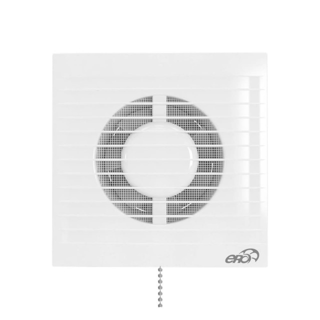 Вентилятор Era E125S-02 125 мм  180*180 мм тяговый выключатель