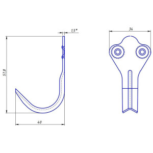 Крючок-вешалка Starfix №2 SMP-51784-1 белый цинк