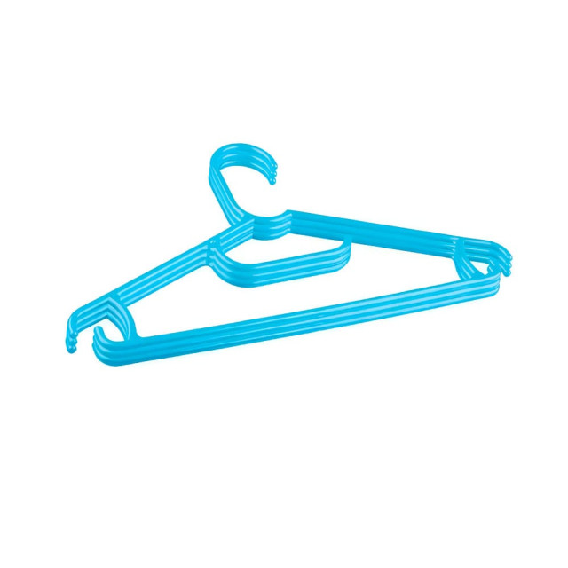 Набор вешалок для одежды Пластишка 431301531 код 400278 детских светло-голубых 31.5 см 3 шт