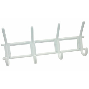 Вешалка Металлист МЕ0000000000679 4-х крючковая пластмасса снежно-белая