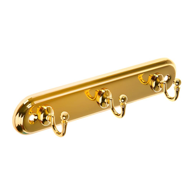 Вешалка Soller 709-3Е 3-х крючковая золото