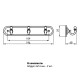 Вешалка Soller 709-3Е 3-х крючковая золото