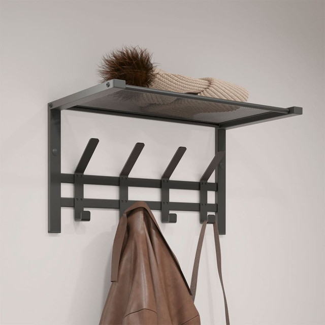 Вешалка ЗМИ Торонто 11 ВСПТ11 с полкой графит