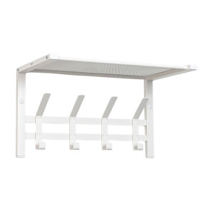 Вешалка ЗМИ Торонто 11 ВСПТ11 с полкой белый