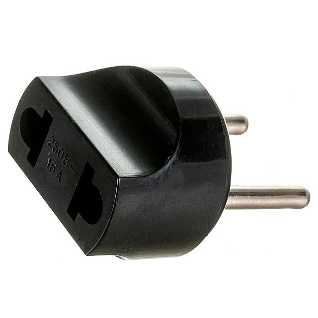 Переходник TDM Electric SQ1806-0086 круглый 16А 250В черный