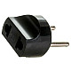 Переходник TDM Electric SQ1806-0086 круглый 16А 250В черный