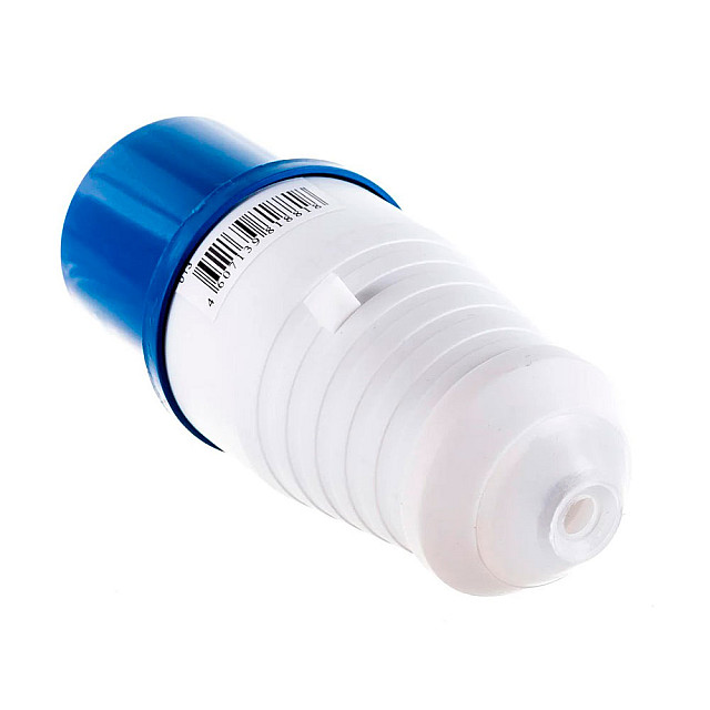Вилка переносная EKF ps-013-16-220 013 2Р+РЕ 16А 220В IP44 синяя 10/100