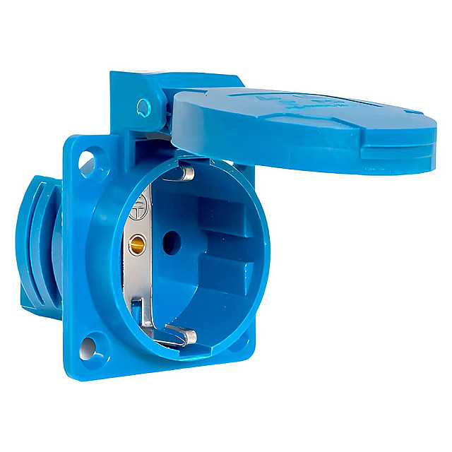 Розетка стационарная EKF PROxima 115 ps-112-16-220 наружная 3Р+РЕ+N 16А 380В IP44 10/60