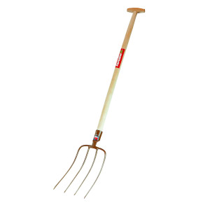Вилы хозяйственные Forester PL6514 с деревянным черенком Т-образная ручка