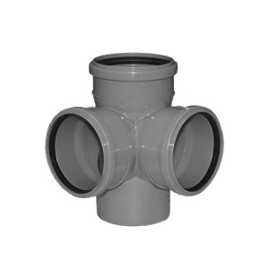 Крестовина для внутренней канализации 110*110*110*110 мм 90° с кольцом