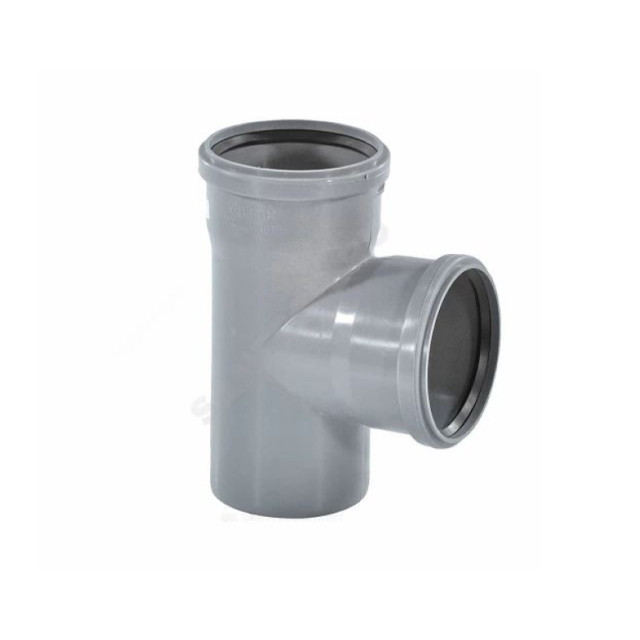 Тройник для внутренней канализации Valfex 24110110 110*110 мм 87.5°