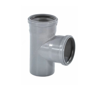 Тройник для внутренней канализации Valfex 24110050 110*50 мм 87.5°