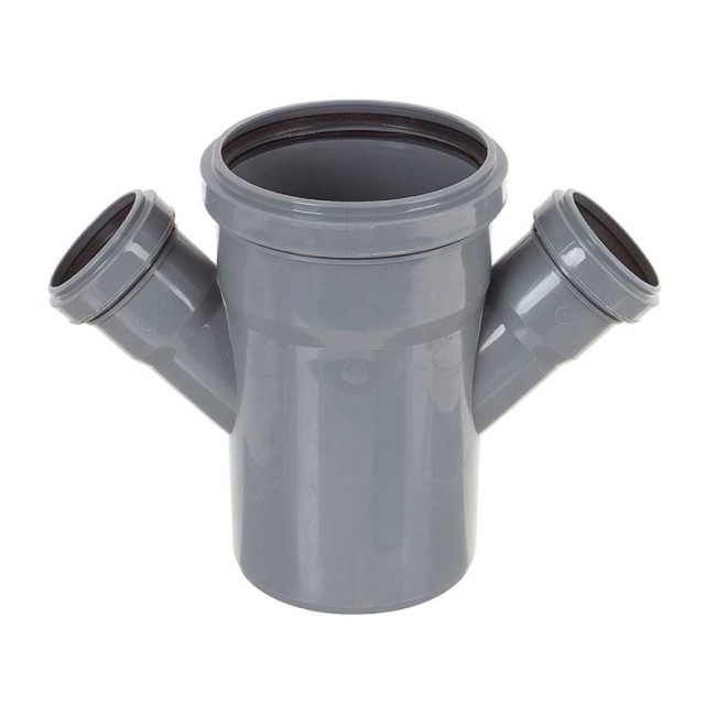 Крестовина для внутренней канализации Valfex 27111550 110*50*50*110 мм 45°