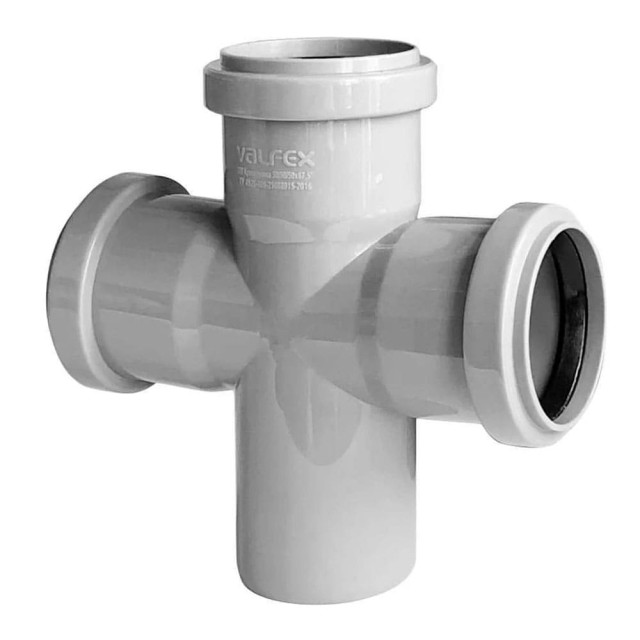 Крестовина для внутренней канализации Valfex 27211110 110*110*110*110 мм 87.5°