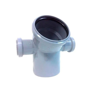 Отвод для внутрененй канализации МультиМирПласт 110*50*50 мм 45° левый/правый с кольцом