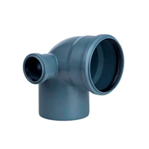 Отвод для внутренней канализации МультиМирПласт 110*50 мм 87.5° правый