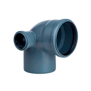 Отвод для внутренней канализации МультиМирПласт 110*50 мм 87.5° левый