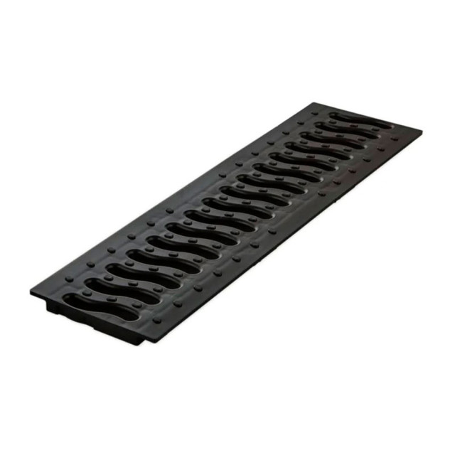 Решетка Ecoteck Волна 100 ДИ 01905000 пластиковая черный