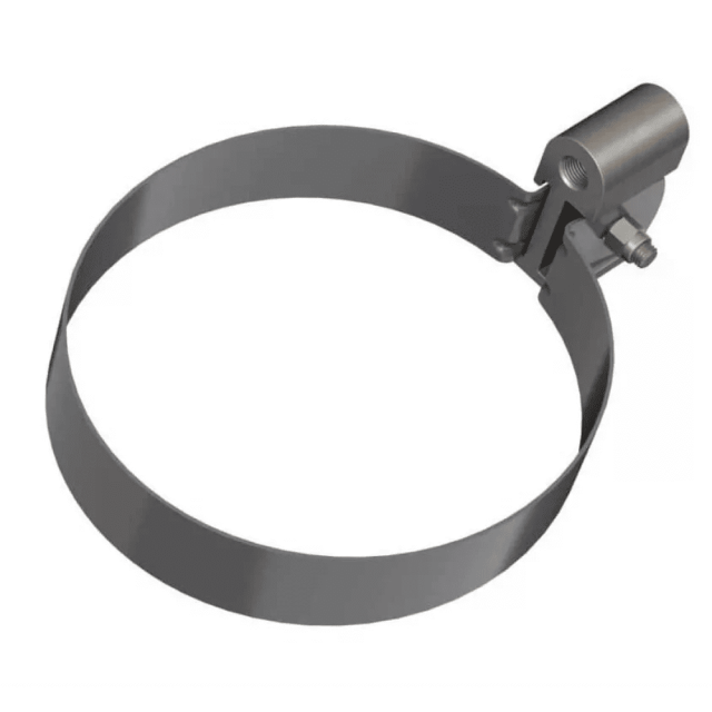 Хомут трубы ПВХ ТехноНиколь Оптима универсальный 140 мм серый