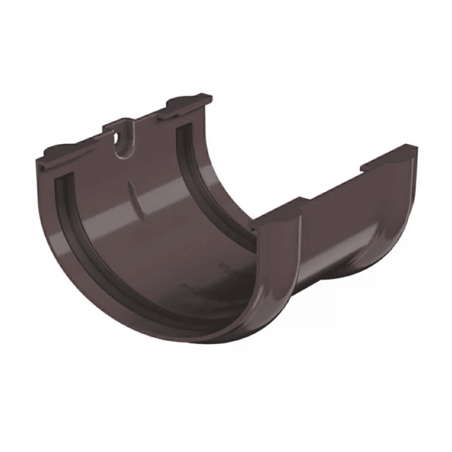 Соединитель желоба ПВХ ТехноНиколь Оптима темно-коричневый 120*80 мм
