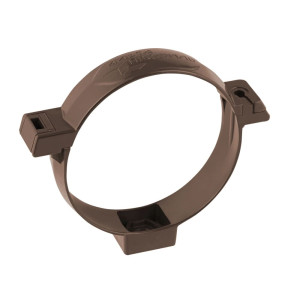 Хомут трубы ПВХ Альта-Профиль коричневый