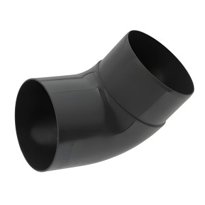 Колено трубы 67° ПВХ Альта-Профиль графит