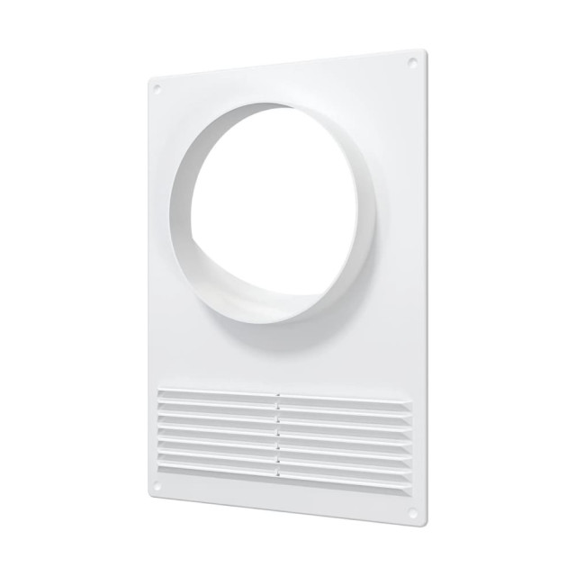 Площадка торцевая Era 125ПТПР пластиковая с решеткой 180*250/125 мм