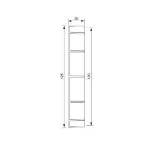 Переходник AirRoxy круглый 120*125 мм
