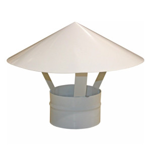 Зонт крышный для круглых воздуховодов Era Pro 100RUG 100 мм оцинкованная сталь белый