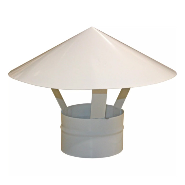 Зонт крышный для круглых воздуховодов Era Pro 100RUG 100 мм оцинкованная сталь белый