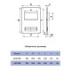 Площадка торцевая Era 511ПТВР вертикальная с решеткой 180*250 мм вход 50*110 мм