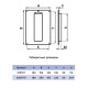 Площадка торцевая Era 620ПТП 180*250 мм вход 60*204 мм