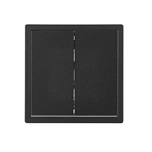 Выключатель Bylectrica Carre С5 10-3602 2 клавишный графит