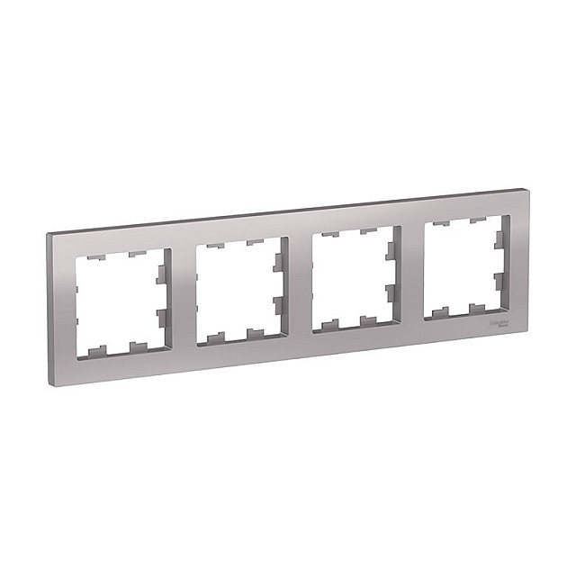 Рамка Schneider Electric AtlasDesign ATN000304 4 поста алюминий