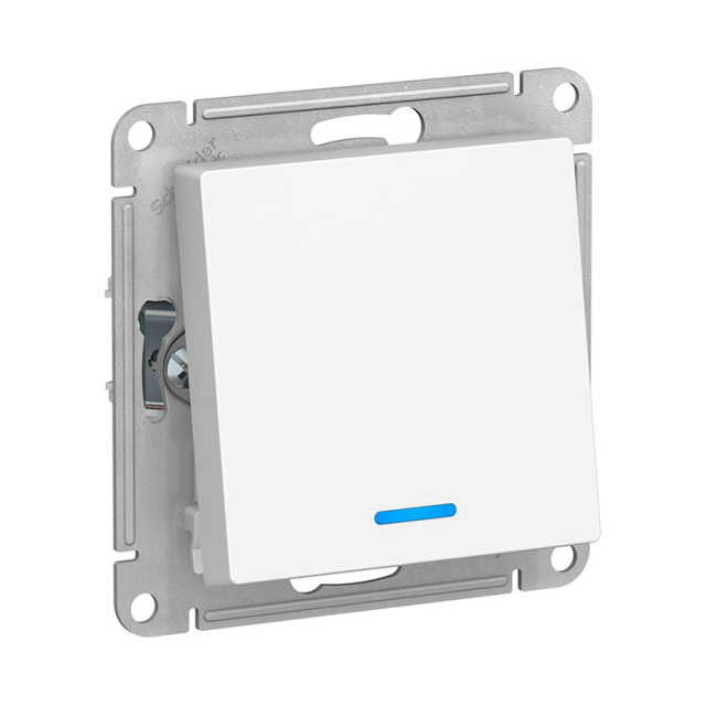 Переключатель Schneider Electric AtlasDesign ATN000163 с подсветкой белый