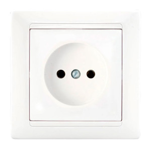 Розетка Bylectrica Стиль РС16-305 1 место без заземления белая