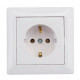 Розетка Bylectrica Стиль РС16-306 1 место с заземлением белая