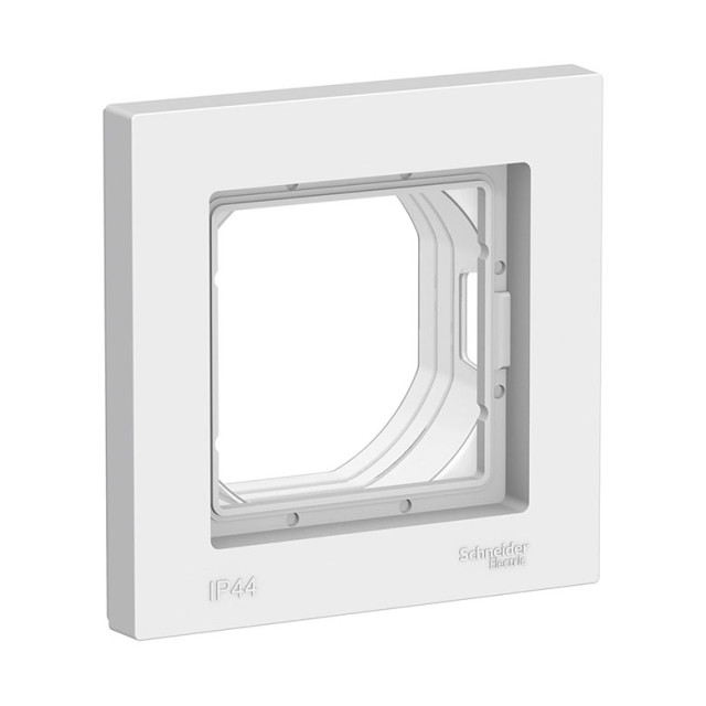 Рамка Schneider Electric AtlasDesign Aqua ATN440101 IP44 1-постовая белая