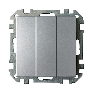 Выключатель Bylectrica Стиль С05 10-529 3 клавиши серебро