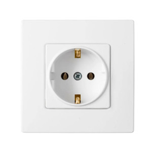 Розетка Bylectrica Мастер РС16-0002 1 место с заземлением белая