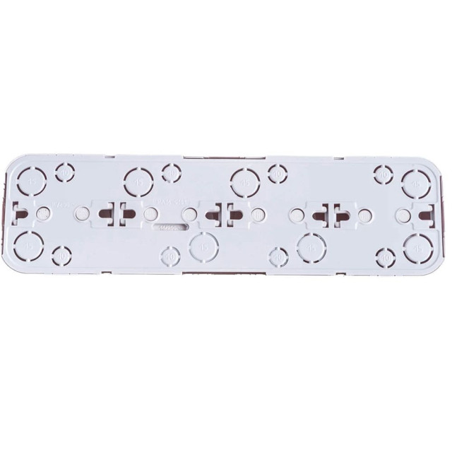 Розетка Bylectrica Вариант РА16-0181 4 места без заземления белая